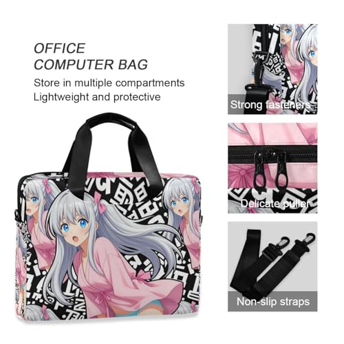 Funda portátil manga para laptop 15.6 pulgadas anime niña miniatura 6