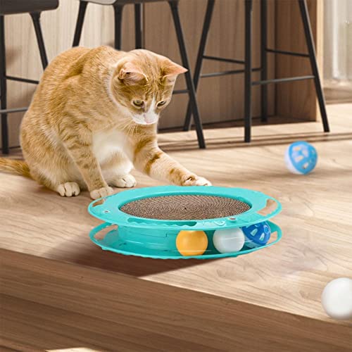 4 Pcs Brinquedo arranhador de gato | Brinquedo de placa de arranhar gato ABS resistente a arranhões
