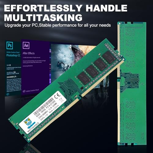 Image of 8GB DDR4 2666MHz PC4-21300 Non-ECC Unbuffered 1.2V CL19 1Rx8 288 Pin UDIMM Desktop PC Memory RAM (1x8GB)