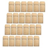 Cabilock Kleiner Kraftpapier Samentütchen 50 Stück 8X12cm Selbstklebende Braune Umschläge Zur Samenaufbewahrung und Organisation Von Blumen Gemüsesamen