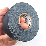 Professional Premium Grade Gaffer Tape | Black | Heavy Duty Pro Gaff Tape | Secures Cables, Holds Down Wires Leaves No Sticky Residue | Easy to Tear | Multipurpose | Small Core