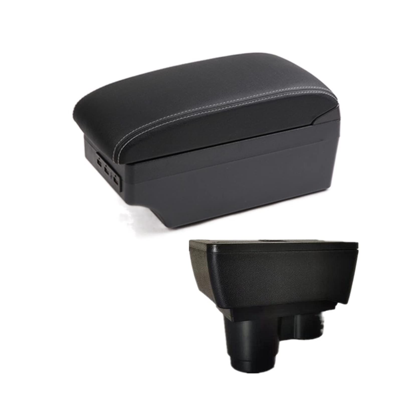 Baiqimv For Renault For Dacia For Duster 2 3 2018-2022 Car Armrest Box Central Console Storage Accessories With USB Charging(C3 7 USB)