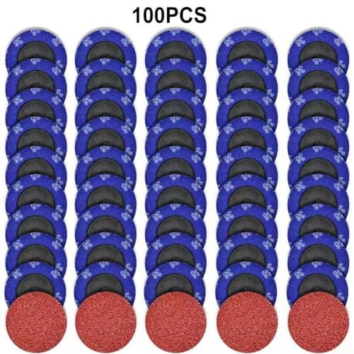 Lot de 100 disques de ponçage en tissu polyester robuste grain 60