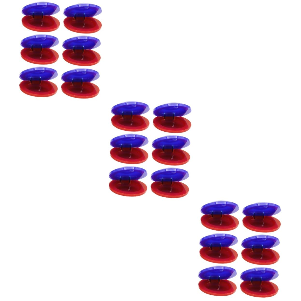 Sosoport 3sets Percussion Musical Castanet Instruments for Early Education for Boys Enhance Rhythm and Sound Sensitivity Fun Educational Playtime 6pcs*3