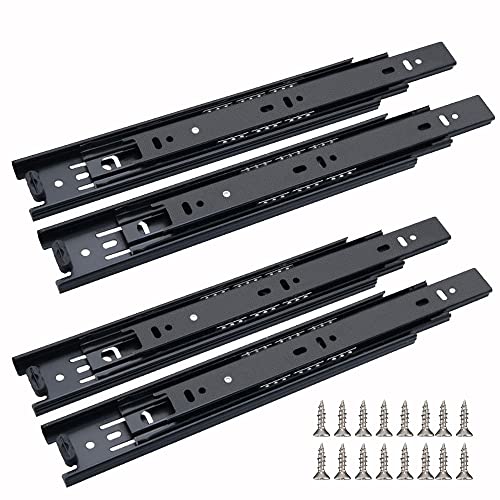 51fD 27BX0L TBNOD 2 Pair 3-Sections Silent Drawer Slides,Side Mount Ball...