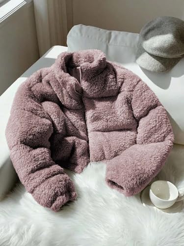 Image of KOTTY Women's Cozy Fit Full Sleeve Coral Fleece Zip Jacket - Winterwear with Pockets for Daily Warmth & Style
