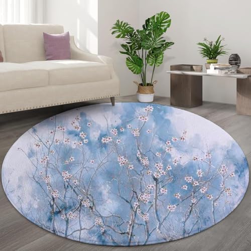 Tapis rond 3D oiseau pour sublimer le sol de votre salon - 2