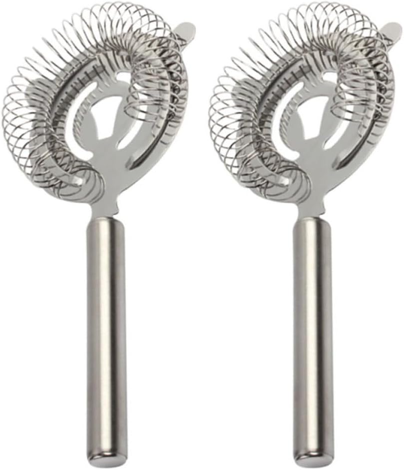 Stainless Steel Cocktail Strainer with Handle, Set 2 Pcs