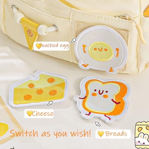 Image of KEYDUACU High Capacity Pencil Case - Large Portable Pen Bag Organizer with Easy Grip Handle & Loop, Includes Funny & Cute Journaling Supplies(Magic kitchen)
