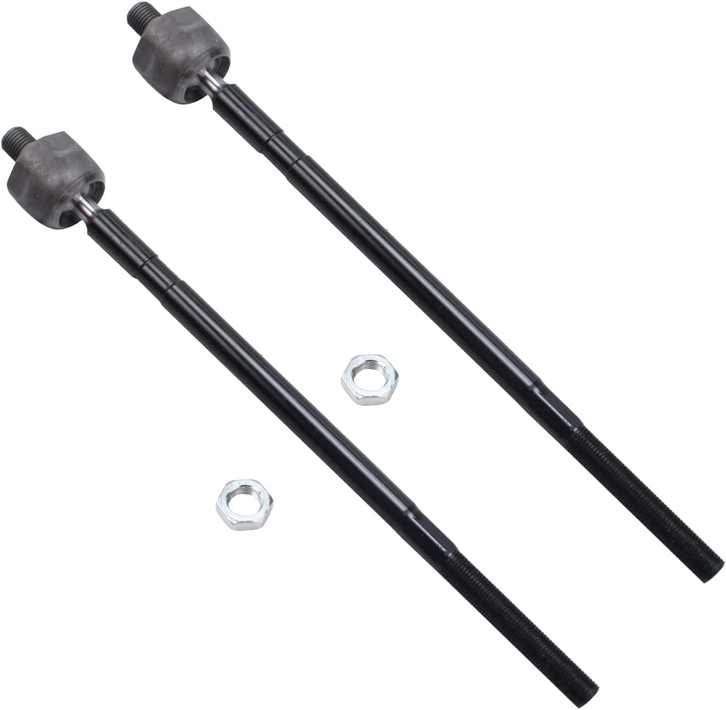 Detroit Axle - Front Inner Outer Tie Rods Kit for 2006-2007 Ford Focus Built After 12/5/05, 4 Inner and Outer Tie Rod End Links 2 TieRod Boots & Bellows w/Locking C-Clamp Replacement