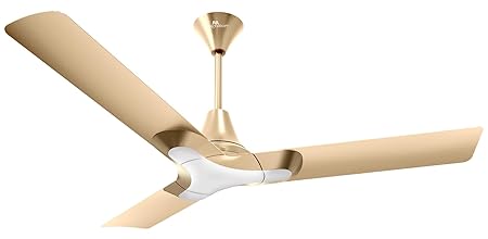 RR Signature New York Brooklyn 1200MM | Star-rated BEE Certified | Energy Efficient 56-Watt High Speed Ceiling Fan | [Champagne Gold]