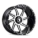 AMERICAN TRUXX Vortex AT162 20" Inch 6x5.5 Wheel Rim 20x10-24mm Black MACHINED