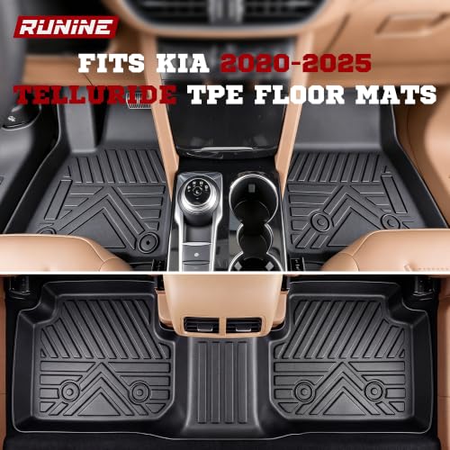 Image of Floor Mats for Ford Escape 2020-2023 2024 2025 2026 (Not for Hybrid), All Weather Protection Custom Floor Mats Trunk Cargo and Car Windshield Cover Set for Car Accessories,Car Floor Liners Set