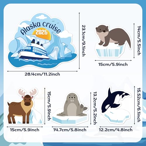 Set de 5 imanes decorativos cruise door Alaska miniatura 2