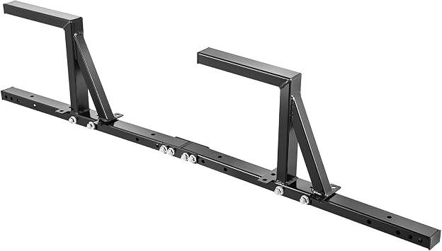 Colinktool Trailer Ladder Rack,Adjustable Trailer Ladder Rack Fit for Enclosed Trailer Exterior Side Wall - Carry 2 Ladders,Black