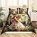 Erosebridal Anime Angel Girl Comforter Cover 3D Baby Angel Duvet Cover Toddler Size Little Angel Bedding Set Dreamy Fairy Tales Quilt Cover Jungle Scenery Soft Breathable Decor