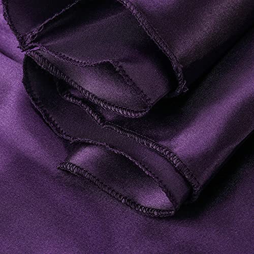 Women Halloween Retro Hooded Dress, Medieval Gothic Cosplay Costume, Victorian Dress, Lace Up Retro Ball Gown Purple #TOP4