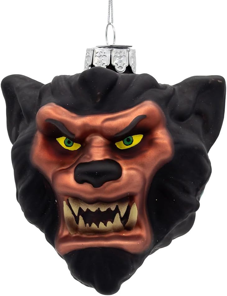 Gorenaments® Glass Wolfie Werewolf Ornament