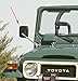 Land Cruiser FJ40 - Mirror Arms & Heads - Telescoping - Hinge Mount - Black - Pair