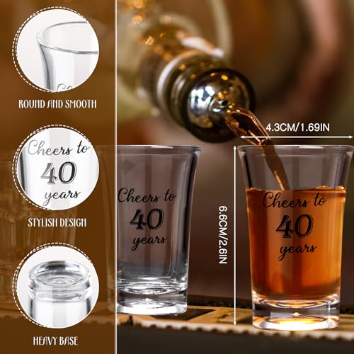 Yiyiring 50 Set 40th Birthday Party Favors for Guests Black Gold by Yiyiring - Image 2