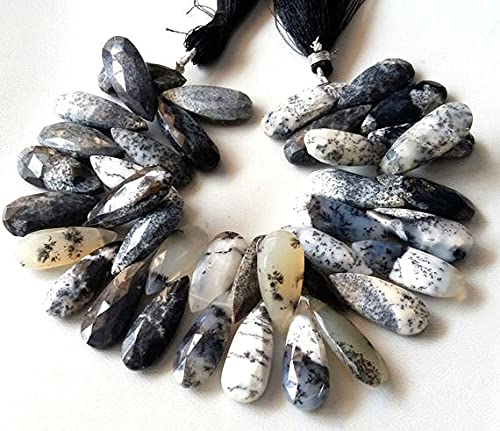 Perles opale dendritique naturelles pour remplacer les pierres ternes de vos bijoux