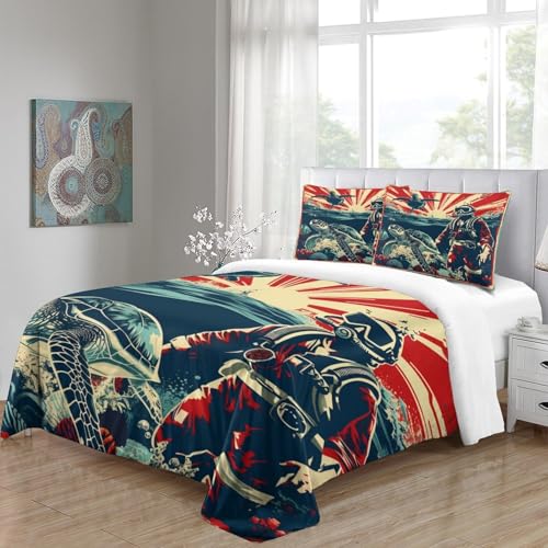 Linge de lit science-fiction 3D pour chambre d'ado moderne - 5