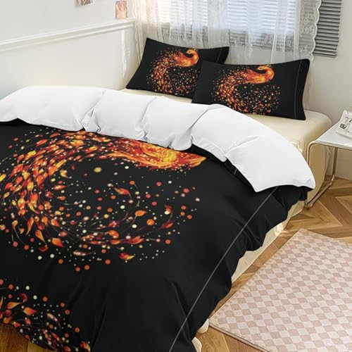 Housse de couette 200x200 microfibre douce FeuerPhönix avec fermeture éclair pratique - 3