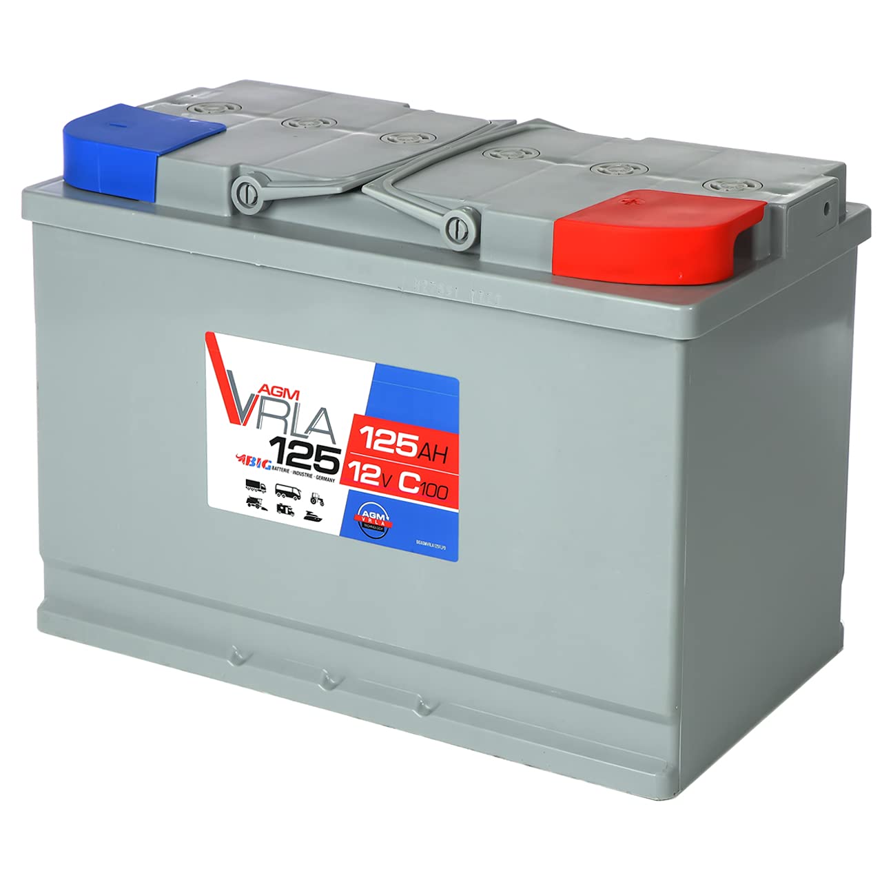 BIG AGM 125Ah C100 12V Versorgungsbatterie Solarbatterie Wohnmobil Boot Batterie GEL 105Ah 120Ah