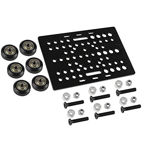 Lysee 3D Printer Parts & Accessories - Not Assembled Gantry Plate kit - (Size: in White Wheel)