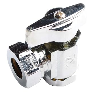 Quarter Turn Angle Stop 5/8Comp x 1/2IPS or 7/16 Slip Joint