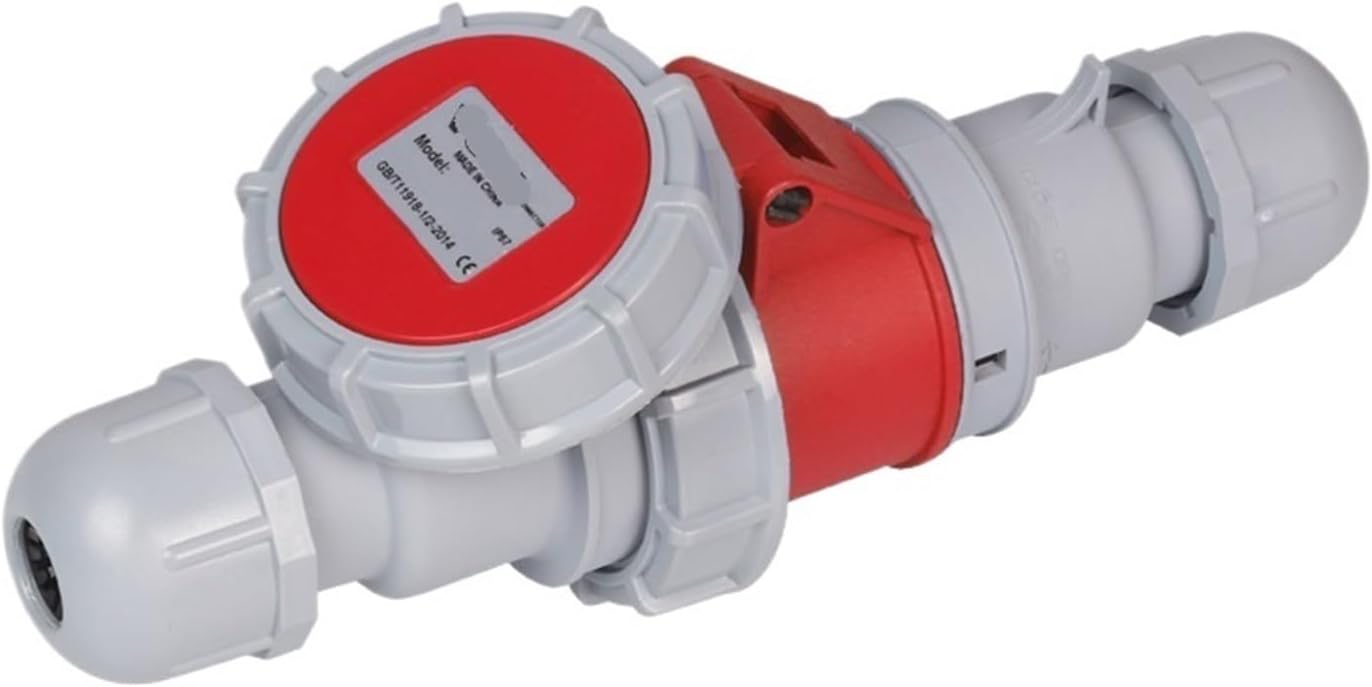IP67 waterproof industrial aviation male and female docking five-core 16A three-phase explosion-proof socket 220(Connector set)