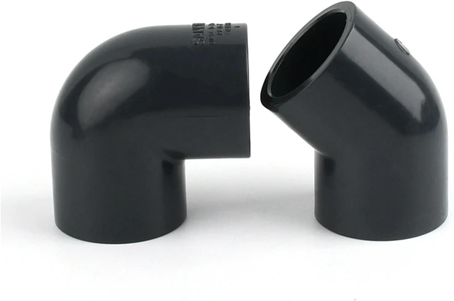 1Pc I.D 20~63mm Dark Grey Direct 90 Degree Elbow Aquarium Garden Irrigation Tee Water Tube Joint Fittings Pipe End Cap(Straight,32mm)