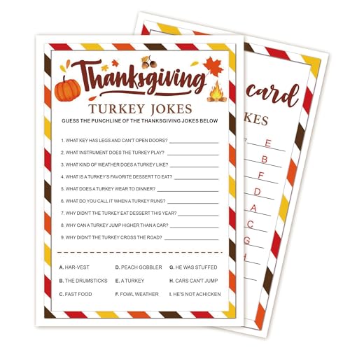 Jeu Icebreaker de Thanksgiving pour animer votre dîner festif en famille de 30 invités