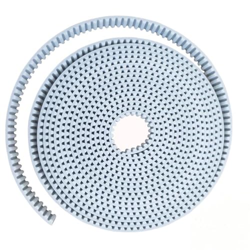 Courroie HTD5M en polyuréthane blanc et acier de 20mm pour transmission industrielle