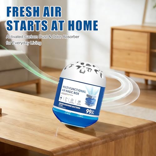 4 Stück Multifunctional Air Magic Box, Staubsammler, Indoor Luftreinigung Staub Entfernung Magic Box, Automatische Staubabsaugung, Geeignet für Haustierbereiche, Wohnungen und Büros