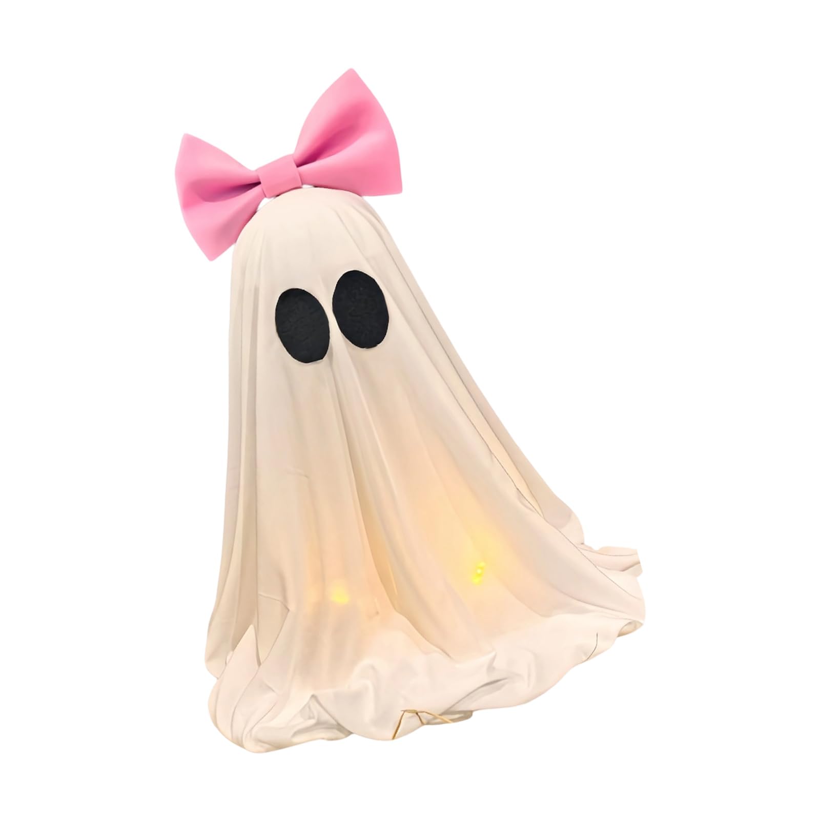 FANGZESHI Halloween Tabletop Decor with Oversized Ribbon Accent, 20.07in Tall for Party Table, Desk, or Entryway Halloween Decor
