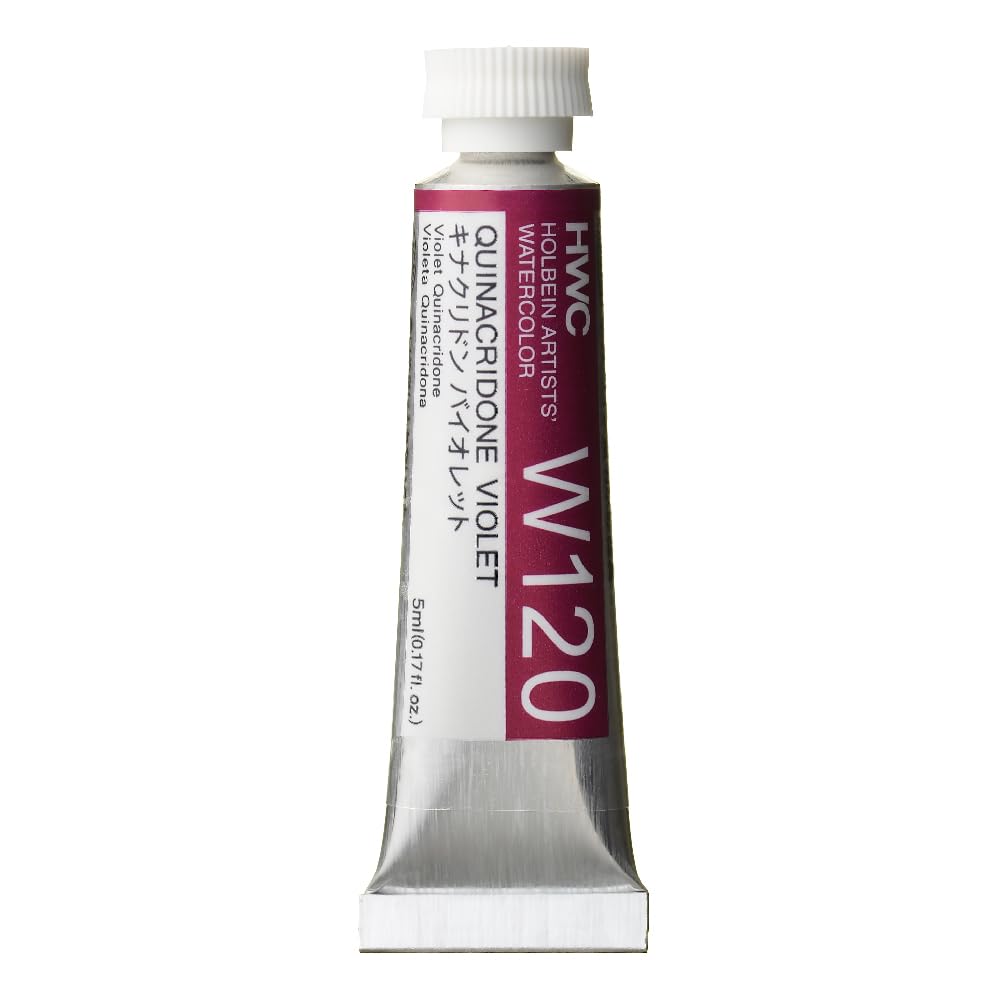 Violet de quinacridone Holbein aquarelle n°2 pour peindre vos carnets de voyage
