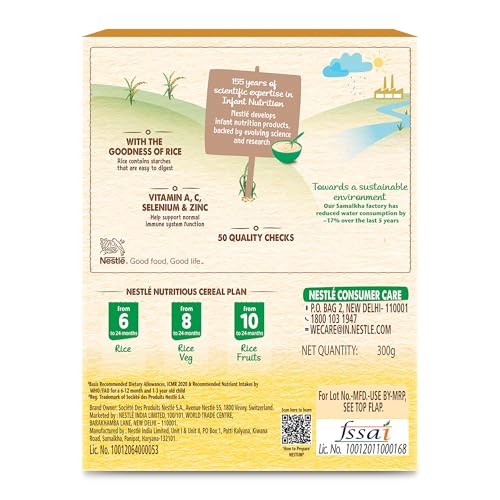 Image of Nestum Baby Cereal - From 6 to 24 Months, Rice, 300g, Bag-in-Box Pack