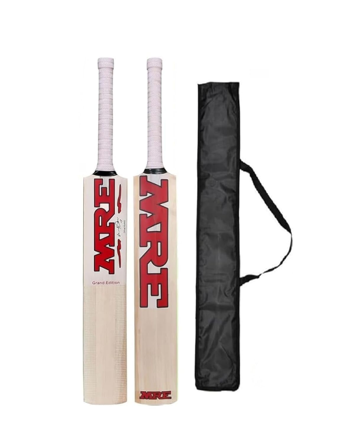 Populer Willow Wooden Cricket Bat for Kids Lightweight & Durable one Cricket Training Bat with bat Cover ((Size 6 for 12-14 Year))-image-32