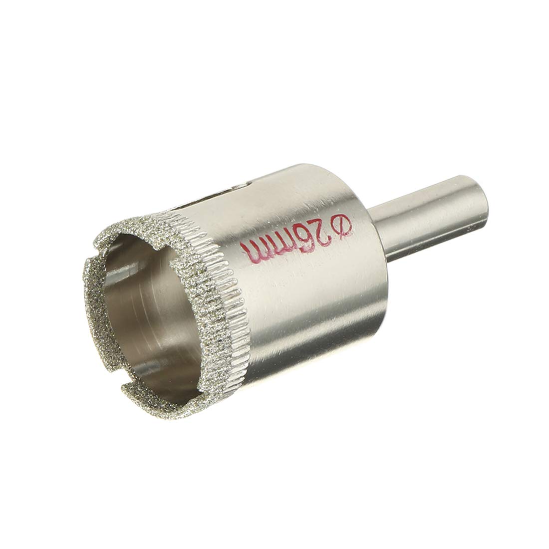 uxcell 2PCS 26mm Diamond Coated Hole Saw Drill Bits for Glass Ceramic Tile Marble Rock Porcelain Bottles Pots Brick
