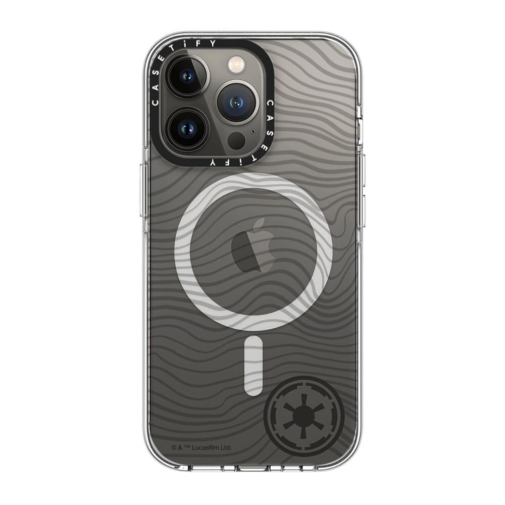 CASETiFY Funda para iPhone 13 Pro, transparente de impacto compatible con MagSafe | Mandalorian CoLab | No amarillea | 2 m 3 x protección contra caídas de grado militar | Beskar Ingot Case | Transparente