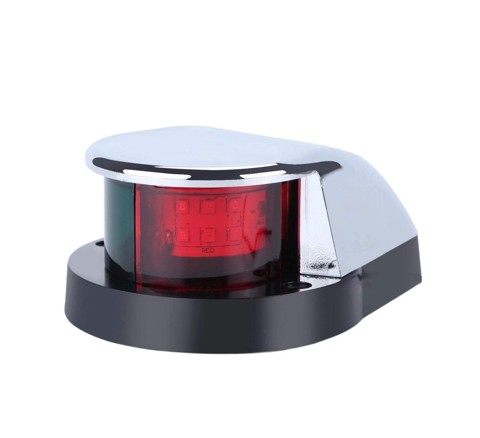WXVFX Boat Accessories 12V LED Bow Navigation Light Red Green Sailing Signal lamp for Marine for Boat Yacht Warning Light(White)
