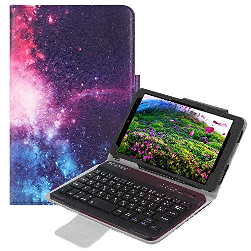 ���C�����X�L�[�{�[�h au Qua tab QZ8 KYT32 ��p ���U�[�P�[�X�t���L�[�{�[�h�P�[�X �^�u���b�g�L�[�{�[�h Bluetooth �L�[�{�[�h ���C�����X�L�[�{�[�h �^�u���b�g�L�[�{�[�h (�F��)