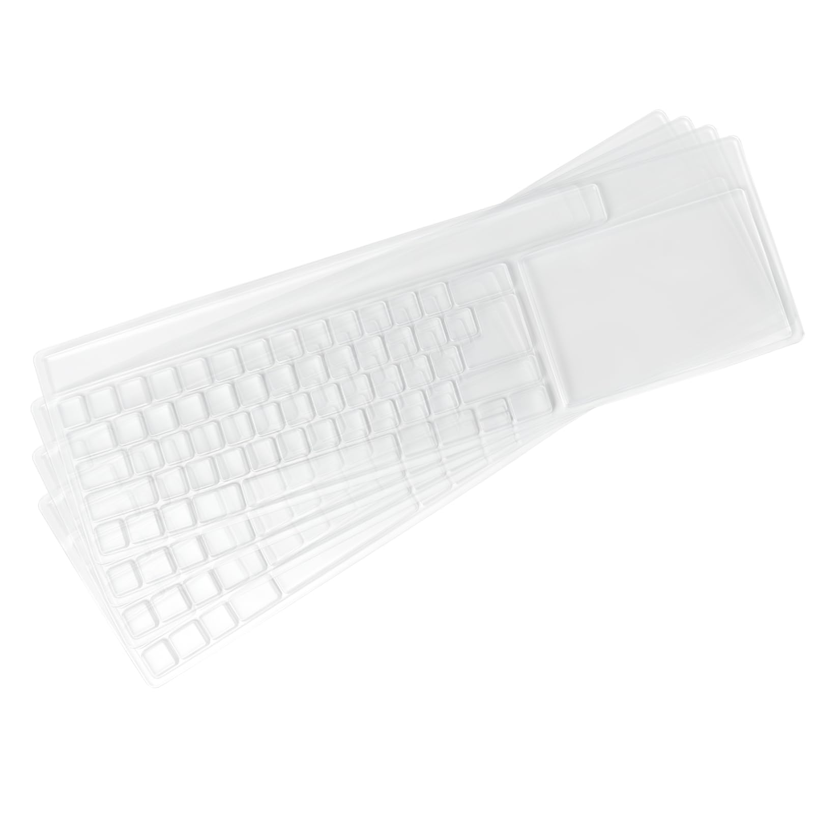 4 Piezas de protección de Teclado de Silicona para Teclado - Protección Antipolvo y Resistente para teclados de Ordenador - Cubiertas Flexibles y duraderas