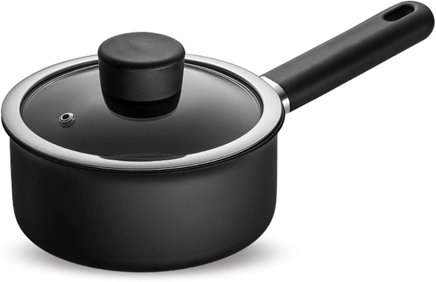 Wok Cookery Milk Pot with Lid Small Saucepan Pan with Focusing Bottom and Hanging Handle to Deepen The Soup Pot