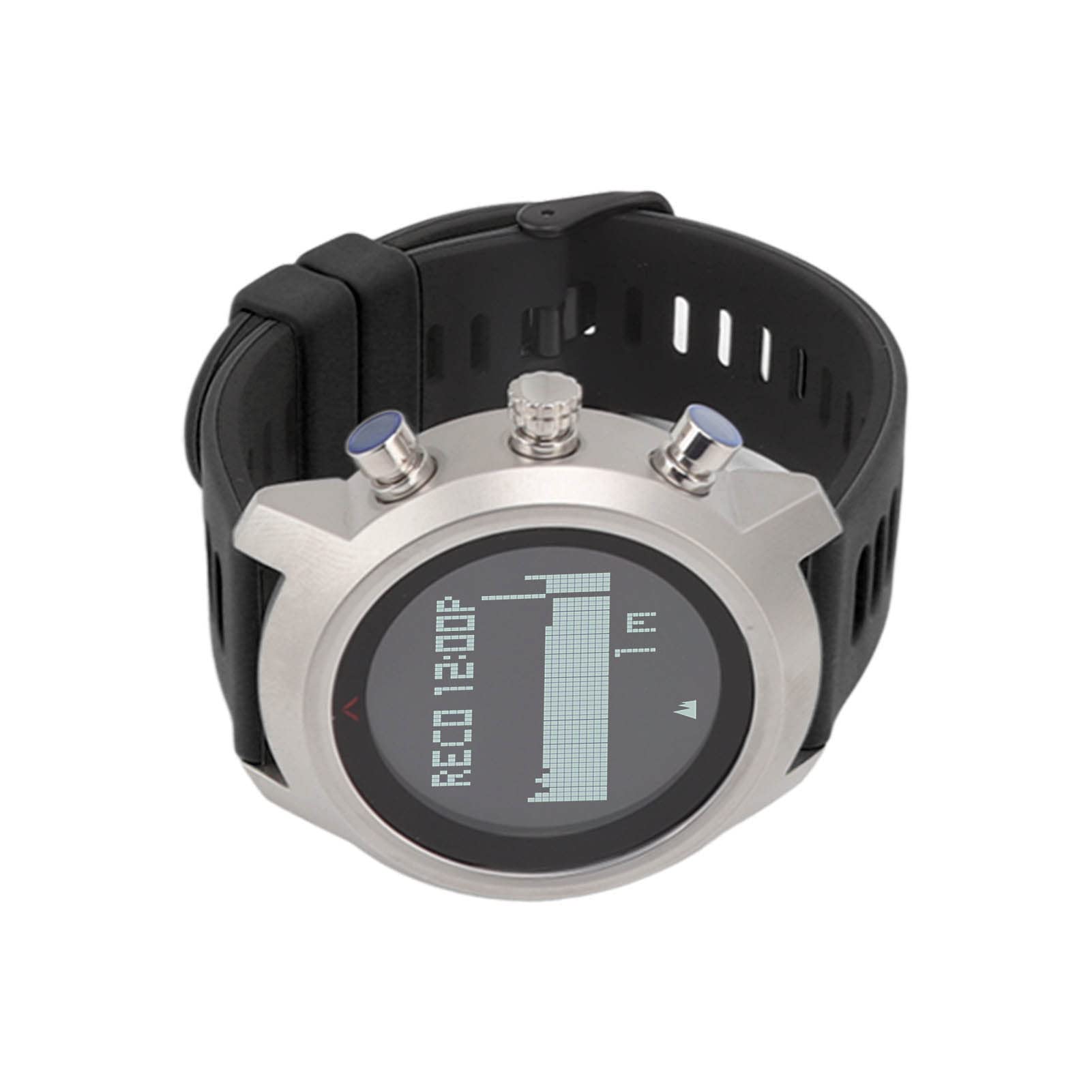 Reloj Deportivo Multifuncional Eléctrico Pantalla Táctil para Buceo Impermeable Actividades Al Aire Acero Inoxidable 1 Unidad (Negra)