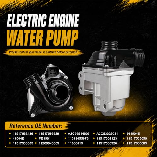 Electric Engine Water Pump Compatible with BMW 335i 535i X3 X5 2007-2018 by COWTATAL - Used condition - Image 3