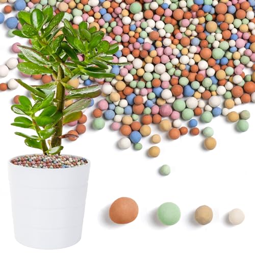 Beeveer 5.5 LBS Leca Clay Pebbles for Plants, Expanded Clay