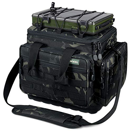 Rodeel Fishing Tackle Bags - Fishing Bags for Saltwater or Freshwater Fishing Without Trays - Thumbnail 5