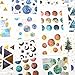 120 Pcs Stickers Set Scrapbooking Stickers for Journal Planner DIY Crafts Scrapbooking Diary (Starlight)